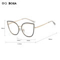 OQ BOGA 5 Colors Unisex Anti Blue Light Radiation Computer Glasses Women Men Eye Protection Fashion Big Cat Eye Frame Eyewear.