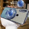 Phone cover OPPO A31 Back cover case Transparent Hourglass Funnel Quicksand Finger Ring Metal Phone Holder Girls Ladies Case.