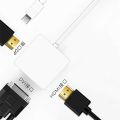 3 In 1 mini Displayport DP to DVI HDMI DP Cable Adapter Display port Male to Female for Mac Macbook Pro Air. 