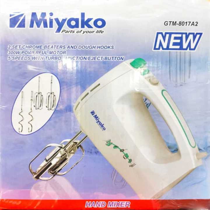 Miyako New Hand Mixer GTM-8017A2 (Egg Beater) - White