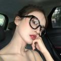 Rongchang Xiaohongshu internet celebrity same style Karen Walker plain glasses for men, large frame arrow type myopia glasses for women, anti-blue light. 