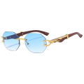 new trend hot classic luxury brand designer sunglasses men women rimless metal legs sunglasses uv400 wholesale.