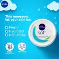 NIVEA Soft Light Moisturising Cream 100ml For Face Body Hands.