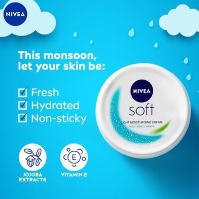 NIVEA%20Soft%20Light%20Moisturising%20Cream%20100ml%20For%20Face%20Body%20Hands%20-%20Image%203