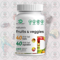 Deal Supplement Nature's Fruits & Veggies - 1000 mg - 240 Vegetarian Capsules - with 40 Fruits & 40 Vegetables - for Immune Support & Daily Nutrition. 