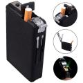 Stick Case with Refillable Lighter - Black. 