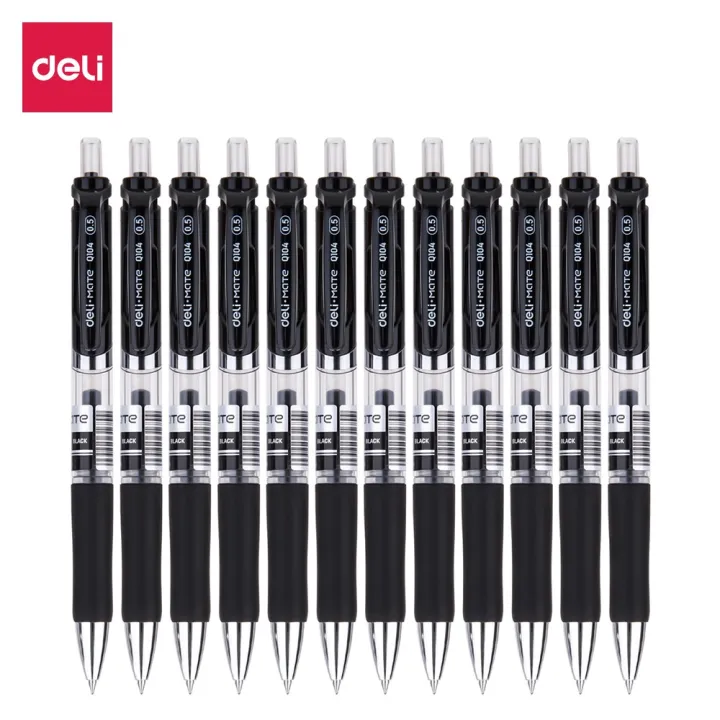 Deli%20EQ10420%20Gel%20Pen%20Spring%20Tip%20(Black)%2012%20PCS%20-%20Image%202