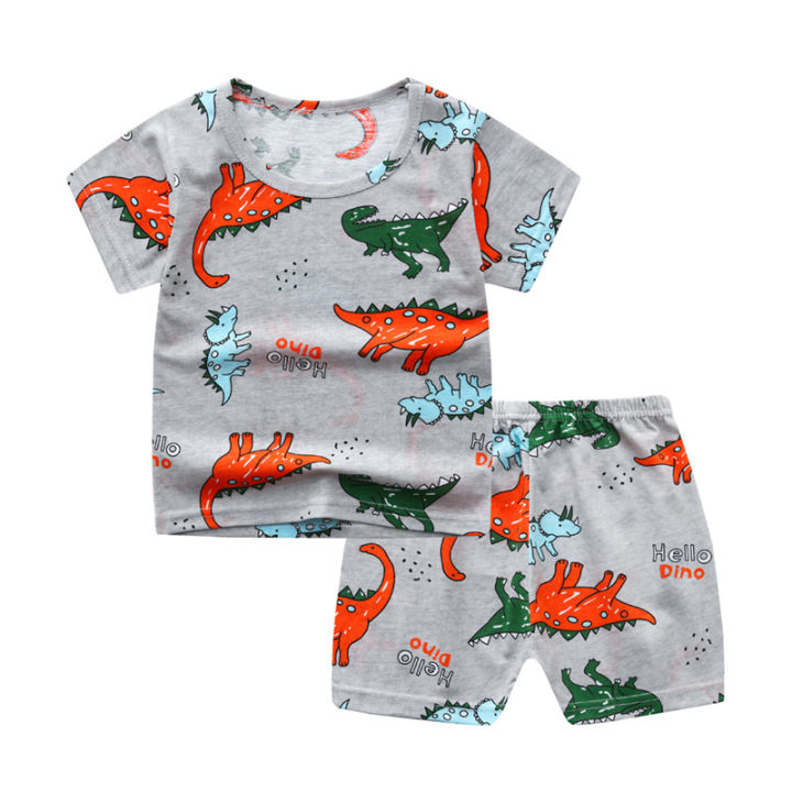 GC%202-piece%20Boys%20Round%20Neck%20Short%20Sleeves%20T-shirt%20Shorts%20Two-piece%20Set%20Breathable%20Cotton%20Suit%20-%20Image%209