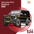 1:24 Scale Brabus Mercedes Benz G65 Model Car Diecast Metal Car Toy Vehicle Alloy Car Miniature Toy Birthday Present.