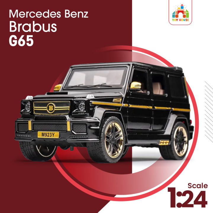 1:24 Scale Brabus Mercedes Benz G65 Model Car Diecast Metal Car Toy Vehicle Alloy Car Miniature Toy Birthday Present