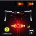 Remote Control Cycle Indicator Signal Rear Red Light LED Rechargeable USB bike Bicycle Tail Light Wireless.
