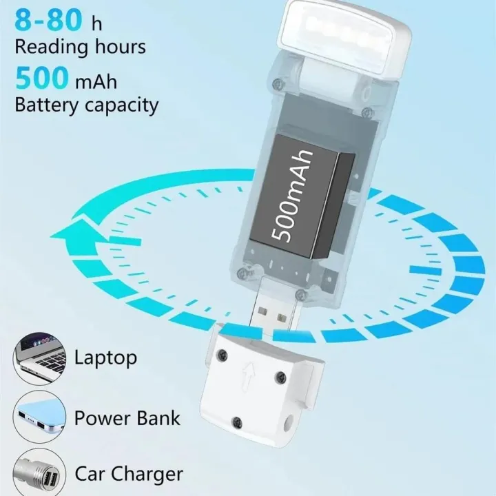 LED%20Book%20Light%20USB%20Rechargeable%20Reading%20Light%20Eye%20Protection%20Night%20Lamp%203%20Colors%205-Level%20Brightness%20Portable%20Clip%20Bookmark%20Lamp%20-%20Image%205