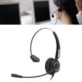 Traffic Headset, Ergonomic RJ9 Headset Adjustable Ultra Clear Call High Sensitivity Plug and Play for RJ9 Jack Telephones for Online Classes.