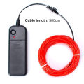 Helloworld 3M Light Strip El Wire String Strip Light Cold Lights Neon LED Light Decorative Lamp Car Rope Strip Light for Party Automotive Car Interior Decoration. 