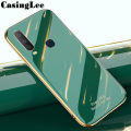 Casinglee For Vivo Y17 Back Cover Silicone Soft Cases Electroplated Avocado Green Glitter Full Protector Cases Vivo Y17 Case.