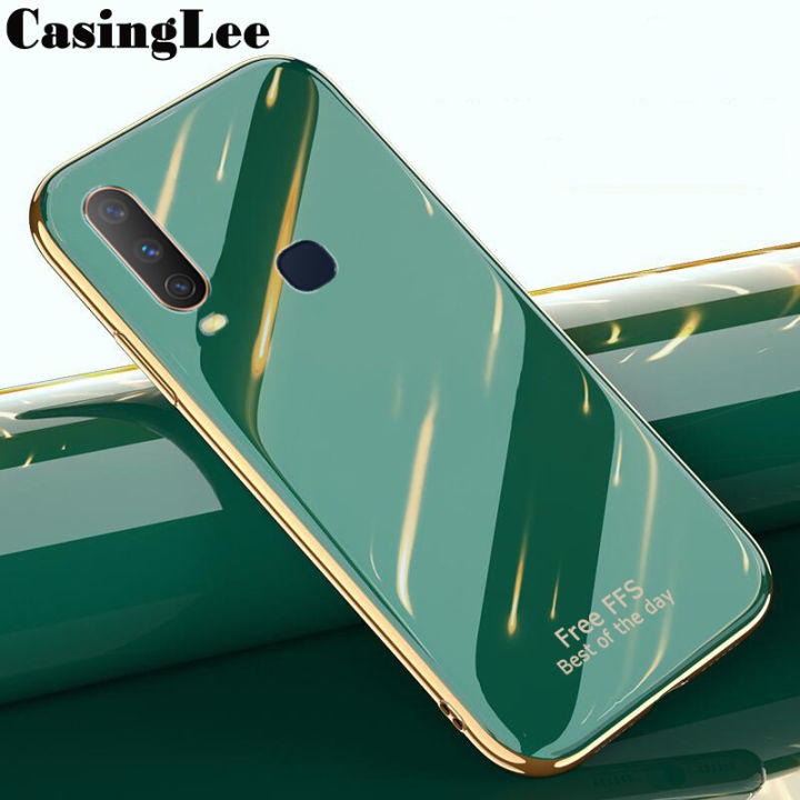 Casinglee%20For%20Vivo%20Y17%20Back%20Cover%20Silicone%20Soft%20Cases%20Electroplated%20Avocado%20Green%20Glitter%20Full%20Protector%20Cases%20Vivo%20Y17%20Case%20-%20Image%202