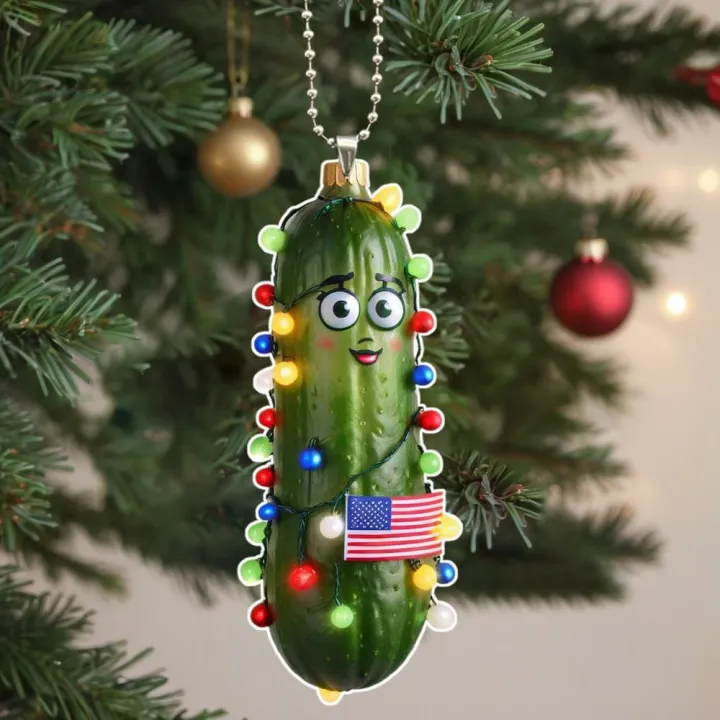 2d%20Pendant%20Unique%20Lightweight%20Green%20Ornament%20Acrylic%20Flat%20Decoration%20for%20Christmas%20Window%20Car%20Holiday%20Decor%20Home%20Decoration%20-%20Image%204