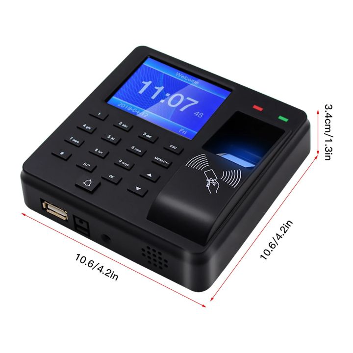 M10%20Access%20Control%20Biometric%20Time%20Attendance%20Machine%20Fingerprint/Password/ID%20Card%20Recognition%20Time%20Clock%20with%202.4%20Inch%20Display%20-%20Image%207