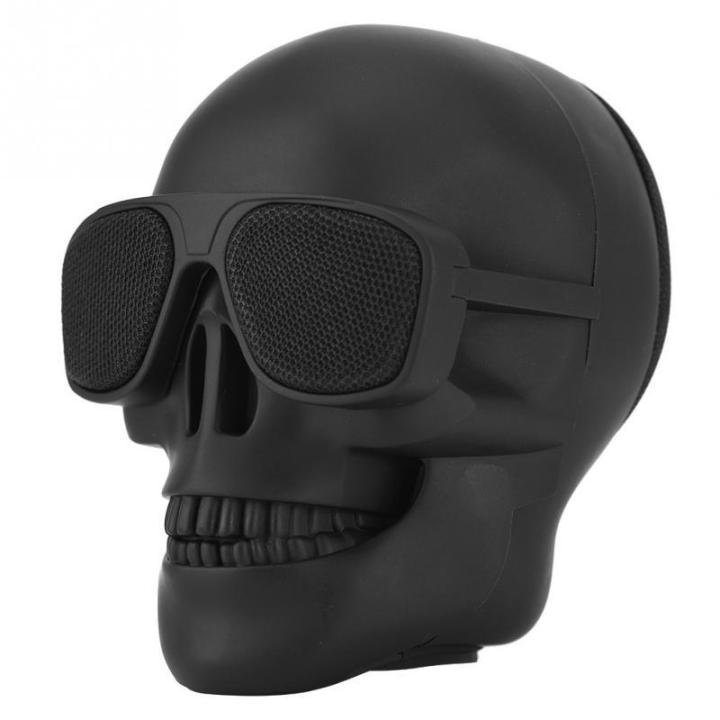 Portable Mini Skull Head Speaker Wireless Bluetooth Stereo Speaker HD Bass Speaker