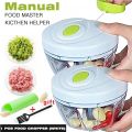 New 5Style Manual Vegetable Fruit Cutter Processor Chopper Garlic Food Twist Shredder Meat Blender Crusher Kit-Style-C.