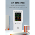 1 Piece 9 in 1 Air Quality Monitor LCD Display PM2.5 PM10 HCHO TVOC CO CO2 AQI Temperature Humidity Meter (White). 