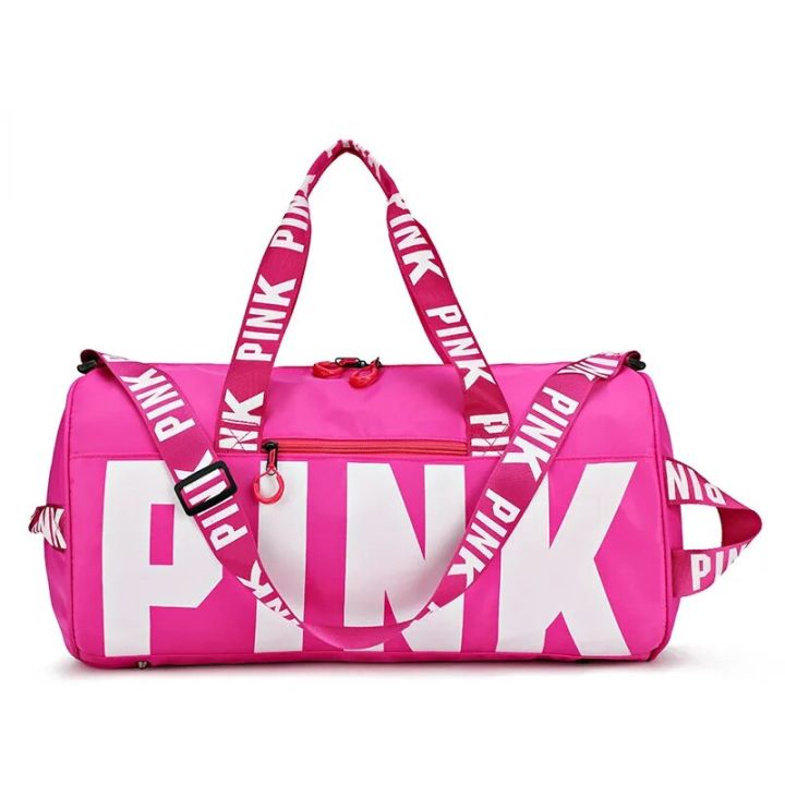 Travel Bag Large Capacity Pink Duffle Bags Gym Women Waterproof