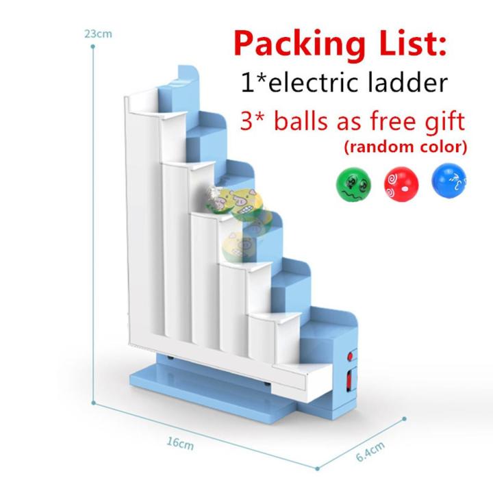Marble Race Run Muscial Electric Ladder Elevator Lift Balls Creative Special Parts Compatible with Large Size Buidling Blocks-electric ladder