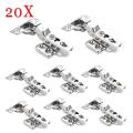 20 Piece Cabinet Hinges Stainless Steel Cupboard Door Hinge Hydraulic Buffer Damper Soft Close Kitchen Furniture Full/Half/Embed.