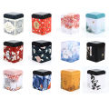 Tea Sealed Box Kitchen Storage Container Jar Square Can Candy Iron Vintage MJD. 