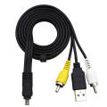 AV Audio VIDEO TV Cable USB Charger Cord For Nikon CoolPix S9100 S9300 Camera. 