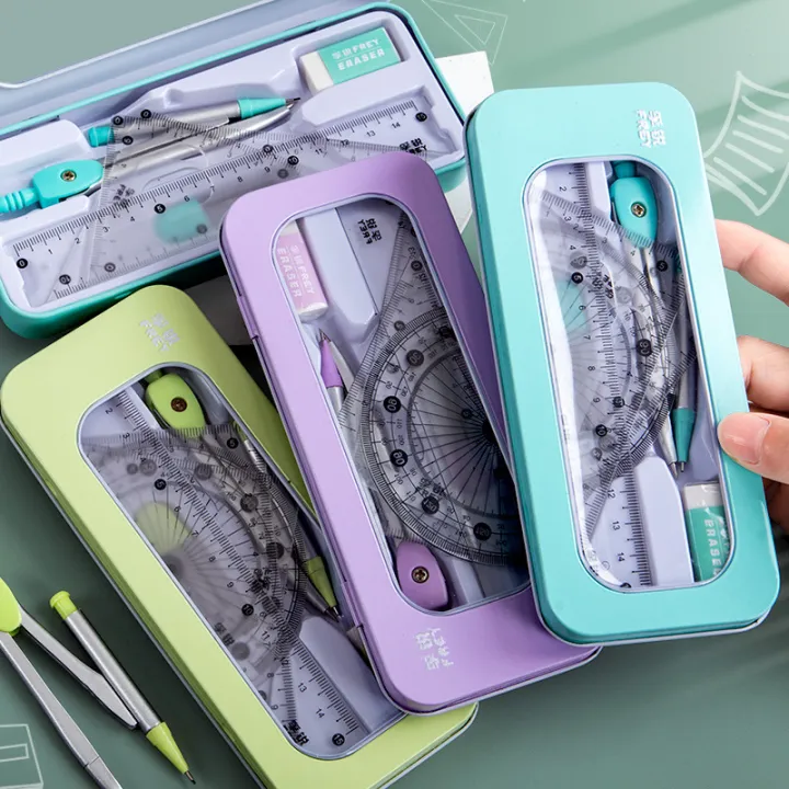 7Pcs/lot%20Ruler%20Set%20Kawaii%20Geometric%20Drawing%20Eraser%20Kit%20Back%20To%20School%20Math%20Compass%20Set%20Office%20School%20Supplies%20-%20Image%203