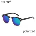 New Fashion  Semi Rimless Polarized Sunglasses Men Women Brand Designer Half Frame Sun Glasses Classic Oculos De Sol UV400. 