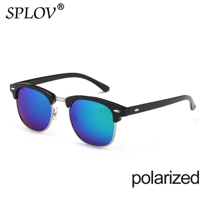 New Fashion  Semi Rimless Polarized Sunglasses Men Women Brand Designer Half Frame Sun Glasses Classic Oculos De Sol UV400