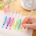 90Pcs Syringe Highlighter Pen Syringe Needle Shape Mechanical Color Ballpoint Pen For Office School Marker Writing Tool 6 Colors. 