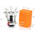 Mini Gas Stove Portable Foldable Aluminum Alloy Gas Furnace Outdoor Picnic Cooking Camping Supplies. 