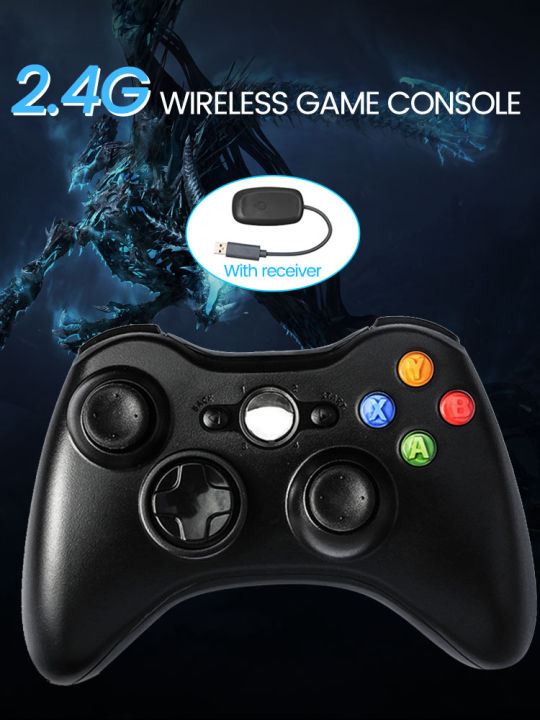Edran EDran~ For Xbox 360 Gamepad 2.4G Wireless Controller with PC Receiver ...