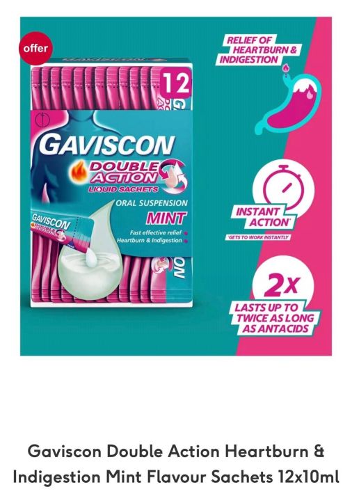 Gaviscon%20Double%20Action%20Heartburn%20&%20Indigestion%20Mint%20Flavour%20Sachets%2012x10ml%20UK%20-%20Image%202