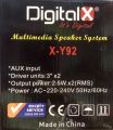 Digital X x-Y92 Multimedia Bluetooth Speaker 2.0 HD Sound. 