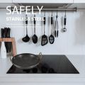 Honeycomb Non-Stick Stainless Steel Wok Pan | Tri-Ply Kadai with Golden Brass Handles | Induction & Gas Cooktop Compatible | Easy Clean Fry Pan.