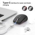 (New)Fmouse M303 2400DPI Bluetooth&2.4G Dual Modes Rechargeable RGB Mouse(Gray).