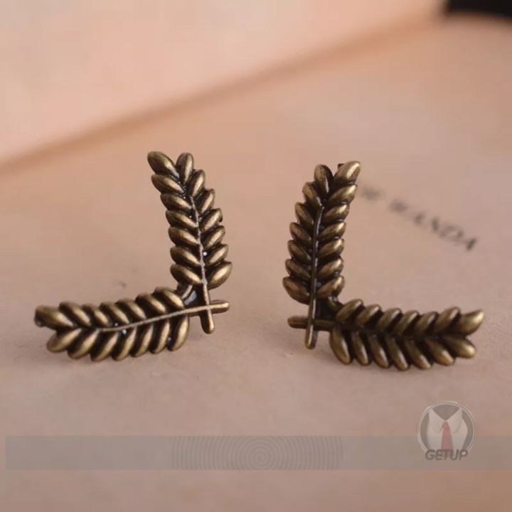 1%20Pair%20suit%20shirt%20collar%20wheat%20collar%20pin%20brooch%20-%20Image%204