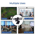 HXSJ 4K Ultra HD 1080P Webcam with Speacker Microphone Web Camera Full HD Acto Focus Webcam Webcam USB Camera Computer PC Webcam. 