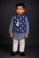 Most demanding Kids party panjabi set - 3 pcs panjabi set with panjabi , koti and trowser.