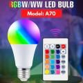 A70 9W RGB - Night Light Bulb With Remote Control.. 