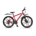 Arrow Bicycle 26 inch MICHAEL MTB Speed 21 Red Color 10 Blade Mag Wheel Bicycle. 
