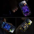 Cyber Punk Style Smart voiced induction luminous mobile phone case For OPPO A93/A97 A55/A54/A56/A57 Realme V23 A77/A72 5G Covers.