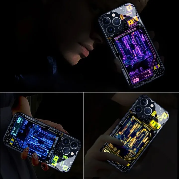 Cyber%20Punk%20Style%20Smart%20voiced%20induction%20luminous%20mobile%20phone%20case%20For%20OPPO%20A93/A97%20A55/A54/A56/A57%20Realme%20V23%20A77/A72%205G%20Covers%20-%20Image%203