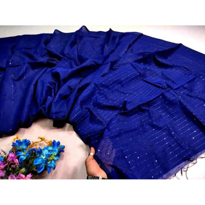 Half Silk Fashionable Trendy Chumki Saree For Women - Sharee For Women