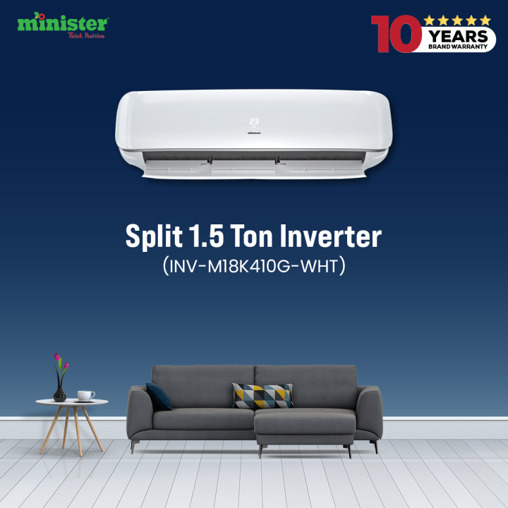 MINISTER SPLIT 1.5 TON INVERTER (INV-M18K410G-WHT)