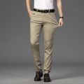 2022 Men's Spring Autumn Fashion Business Casual Long Pants Suit Pants Male Elastic Straight Formal Trousers Plus Big Size 29-42.